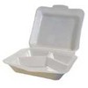 Multi Putų padėklas 3 skyrių 210x245x72 mm su atlenkiamu dangteliu XPS baltas, 3 pak. x 100 vnt./kartoninė dėžė