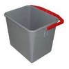 Multi Kibiras 6 l su rankena, kvadratinis, pilkas/raudonas