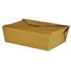 Multi Išsinešimo dėžutė 1200 ml 195x140x45mm kartoninė su biopadengimu ruda, 4 x 50 vnt./kartono
