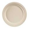 Multi Apvali lėkštė 22 cm Bagasse FF natūrali ruda, 9 vnt. x 50 vnt./dėžėje