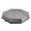 Multi dėžutė Octaview 1 skyriaus 1869 ml 305x305x60 mm su dangteliu rPET pilka/permatoma, 96 vnt. x 1 vnt./dėžėje