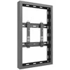 Laikiklis „Multibrackets M Pro“ serija – maža sieninė dėžutė, 32 colių, juoda, plieninė, juoda, horizontali / vertikali, 81,3 cm (32 coliai), 15 kg, 200 x 200 mm