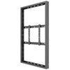 Laikiklis „Multibrackets M Pro“ serija – 55 colių sieninis vidutinio dydžio korpusas, juodas – plienas – juodas – kraštovaizdžio/portreto tipo – 139,7 cm (55 coliai) – 25 kg – 200 x 200 mm