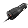 CANYON automobilinis įkroviklis C-033 2.4A/USB-A su integruotu „Lightning“ Juodas