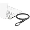 Delock Navilock 20691, 1,5 m, raktas, plienas, juodas, sidabrinis