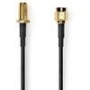 Nedis Antennenkabel | SMA-Stecker | SMA-Buchse Vergoldet | 50 Ohm | Einzeln geschirmt | 1.00 m | Rund | PVC | Juodas | Label