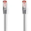 Nedis Cat 6 Kabelis | RJ45 Stecker | RJ45 Stecker | S/FTP | 5.0 m | rund | PVC | Grau | Aufhänger