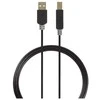 Nedis USB laidas | USB 2.0 | USB-A vyrelis | USB-B jungtis | 480Mbps | Paauksuotas | 2,00m | apvalus | PVC | Antracitas | Pakuotė su peržiūros langeliu
