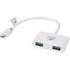 NEDIS USB Multi-Port-Adapteris - USB 3.1 Gen1 | USB-C™ Stecker 2x USB-A | 1000 Mbps | 0.20 m | Rund | Vergoldet