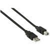 NEDIS USB-Kabelis | USB 2.0 | 2.00 m | USB-A Stecker | USB-B Stecker | 480 Mbps | Vernickelt | rund | PVC | Juodas | Box