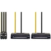 Nedis vidaus maitinimo kabeliai | 2x SATA 15 kontaktų jungtis | PCI Express lizdas | Paauksuotas | 0,20 m | apvalus | PVC | Geltona / Juoda | plastikinis maišelis