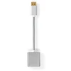 Nedis DisplayPort 0,2 m DVI-Kabelis Vergoldet DisplayPort Stecker | DVI-D 24+1-Pin Buchse | 1080p | Vergoldet | 0.20 m | Rund | Geflochten