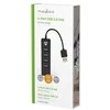Nedis Šakotuvas USB 2.0, 4 prievadai, juodas