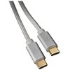 Nedis USB laidas | USB 2.0 | USB-C™ jungtis | USB-C™ jungtis | 480Mbps | Paauksuotas | 1,00 m | apvalus | Pintas / nailonas | sidabras | Pakuotė su tavimi