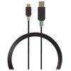 Nedis USB laidas | USB 3.2 Gen 1 | USB-A vyrelis | USB-C™ jungtis | 5 Gbps | Paauksuotas | 1,00 m | apvalus | PVC | Antracitas | Pakuotė su peržiūros langeliu