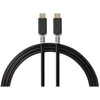 Nedis USB laidas | USB 3.2 Gen 2x2 | USB-C™ jungtis | USB-C™ jungtis | 4K@60Hz | 20 Gbps | Paauksuotas | 1,00 m | apvalus | PVC | Antracitas | pakavimas su