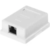 Netrack pilnas lizdas, montuojamas ant paviršiaus, 1 x RJ45 8p8c FTP 6 LSA kat