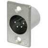 Neutrik NC4MP, XLR, Nerūdijantis plienas, Žalvaris, Nikelis, Poliamidas, Plienas, Cinkas, Žalvaris, IP40, 1,5 V