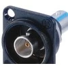 Neutrik NTR-NBB75DFIB, BNC, juodas, sidabrinis, žalvaris, polioksimetilenas (POM), PTFE, cinko plienas, IEC 6016908, MIL 348A, -30 - 80 °C, 26 mm