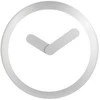 NeXtime 2615zi Focus [Ø25 cm, Baltas/ Sidabrinis]