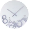 NeXtime laikrodis 8115 Dropped, Ø43 cm, sieninis, sidabrinis