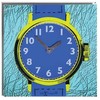 NeXtime laikrodis 8157 Watch One, 43x43,2 cm, sieninis, mėlynas/geltonas