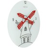 NeXtime laikrodis 8807 Windmil, Ø30 cm, sieninis, baltas/juodas/raudonas