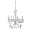 Nielsen_Light „Imperial“ sietynas su 8 svirtimis, baltas