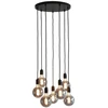 Nielsen_Light Pakabukas „Cluster“ K9, 40 cm skersmens, 7 lizdai, matinis, juodas