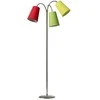 Nielsen_Light SALSA TORINĖ LAMPA, CHROMUOTA, SU RAUDONU, ŽALIU IR GELTONU GABALIUKAIS
