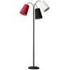 Nielsen_Light SALSA TORINĖ LAMPA, JUODA, SU BALTU, JUODU IR RAUDONUOMU GABALIUKAIS