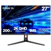 Nilox MONITORIUS 27 CURVO 200HZ 2K HDMI DP, 68.6 cm (27"), 2560 x 1440 pikselių, 2K, LCD, 1 ms, Juodas