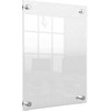 Nobo Premium Plus A4 Clear Acrylic Wall Mounted Poster Frame, 297 x 210 mm, Acrylic, Horizontally/Vertically, Fixed