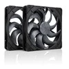 Noctua 140mm NF-A14x25 G2 PWM Sx2 PP chromax.juodas leidimas - dviejų ventiliatorių komplektas
