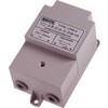 NORATEL saugos transformatorius, pirminis 230–250 V, antrinis 24 V, 105 VA, 47–63 Hz, ilgis x plotis x aukštis 92 x 113 x 83 mm, IP44, montuojamas ant sienos