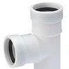Nordisk Wavin Wavin PP atšakos vamzdis 88,5 laipsnių Ø 32-32 mm, baltas
