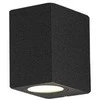 Nordtronic Alba - Sieninis šviestuvas Įmontuojamas LED 8W 3000K - Stačiakampis grafito pilkos spalvos