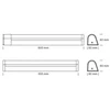 NORDTRONIC Bianka G2 LED 8W 2,7/3/4K CCT jungiklis, IP44