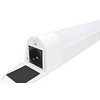 Sieninis šviestuvas NORDTRONIC Bianka G2 LED 8W 2,7/3/4K CCT perjungimas su stiklu, IP44