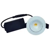 Nordtronic Įleidžiamas šviestuvas „Velia Low Profile“ 5W 3000K Cri>95 apvalus, matinės baltos spalvos