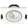 Nordtronic Įleidžiamas šviestuvas „Velia Tilt LED“ 10.9W 3000K, 230V, kvadratinis, baltas
