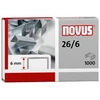 Novus 26/6, segtukų paketas, 6 mm, 1000 segtukų, tvirtinimui, plienas, nerūdijantysis plienas