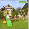 Nsh Nordic Jungle Gym House žaidimų bokštas, komplektuojamas su laipiojimo moduliu ir čiuožykla (804-312NCX)