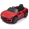 Nsh Nordic NORDIC PLAY Elektrinis automobilis Maserati Ghibli, 12V su guminiais ratais ir odine sėdyne, raudonas (805-755)