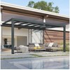 Nsh Nordic Palram - Canopia STOCKHOLM terasos danga, 3,4x3,7 m antracito pilka (540-121)