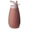 Nuuroo - Pax silikoninis gertuvės buteliukas - 350 ml - raudonmedžio spalvos