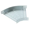 OBO Bettermann OBO 45 laipsnių horizontali alkūnė, 60 mm aukščio, 400 mm pločio, galvaniškai cinkuota