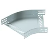 OBO Bettermann OBO 45 laipsnių horizontali alkūnė, 60 mm aukščio, 300 mm pločio, galvaniškai cinkuota