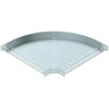 OBO Bettermann OBO 90 laipsnių horizontali alkūnė, 60 mm aukščio, 600 mm pločio, galvaniškai cinkuota