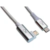 Ochno USB-C-C laidas Gen2, kampinis, 0,7 m
